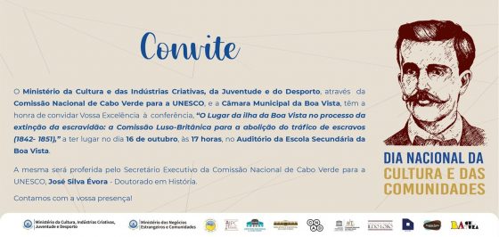 CONVITE | CONFERÊNCIA “O LUGAR DA ILHA DA BOA VISTA NO PROCESSO DA EXTINÇÃO DA E…